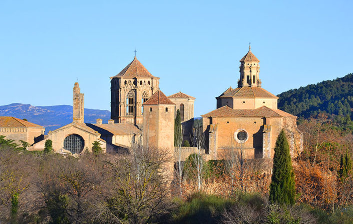 Poblet des de la carretera